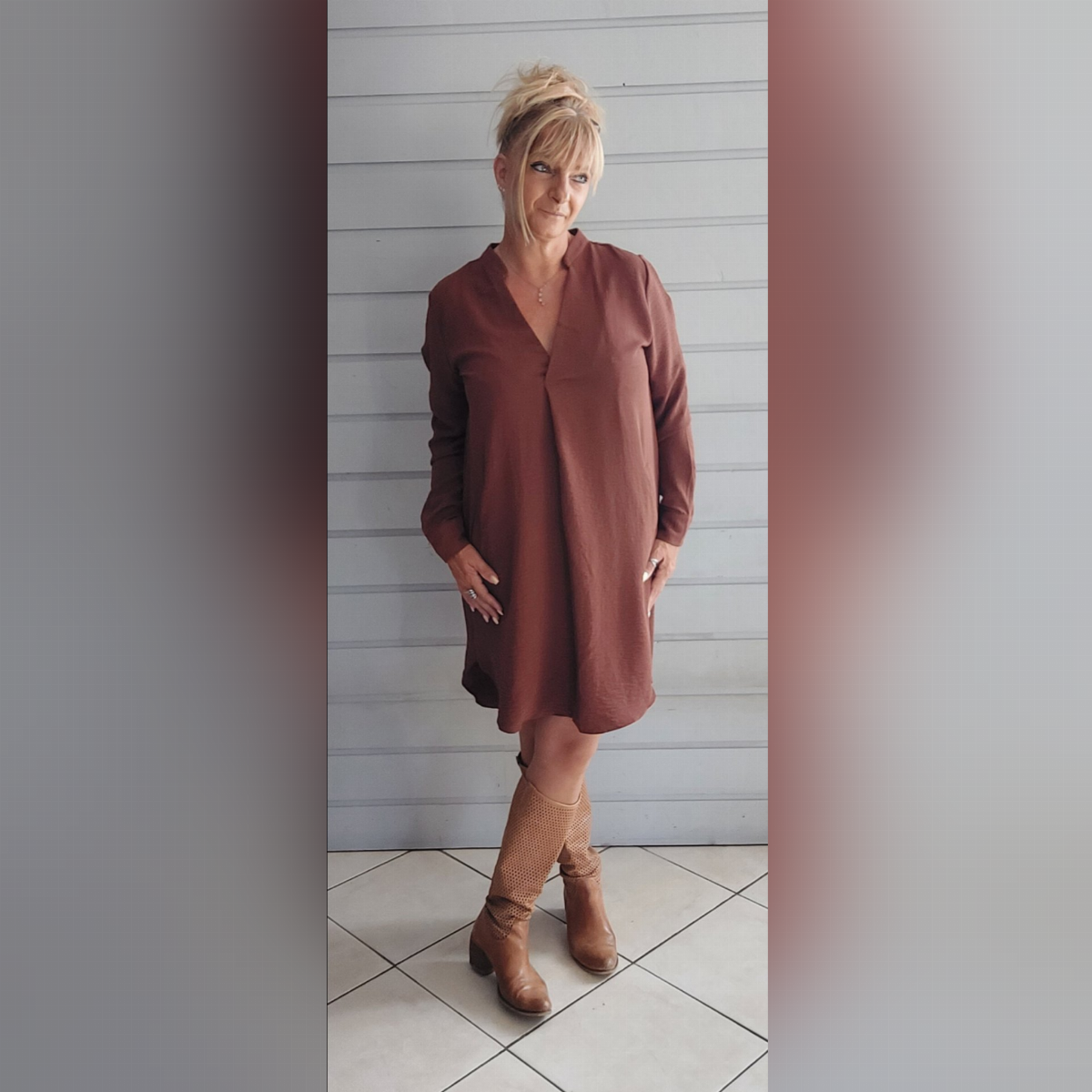 Robe marron